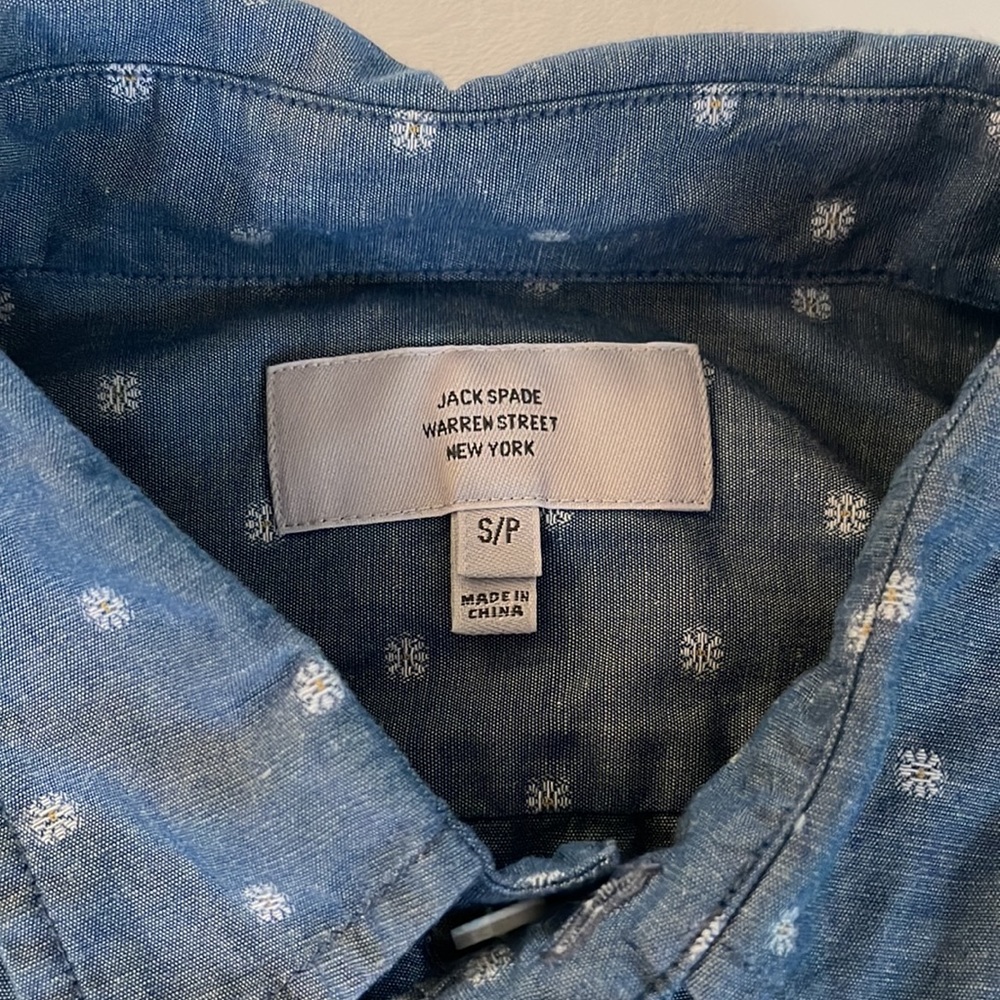 Jack Spade Chambray Printed Button Down Shirt - image 4